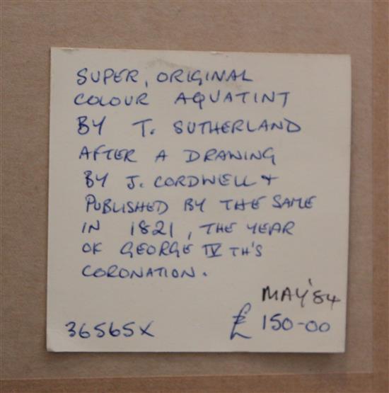 Sutherland After Cordwell The Pavilion at Brighton, 9.5 x 12.25in.